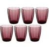 ROSE&amp;TULIPANI AMAMI 6 stiklinių rinkinys, 320 ml, violetinė