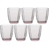 ROSE&amp;TULIPANI AMAMI Rinkinys 6 szklanek 320 ml šviesiai rausva