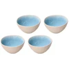 ROSE&amp;TULIPANI CONCERTO FUSE AZZURRO Rinkinys iš 4 vidutinių dubenėlių 15 cm