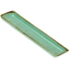 ROSE&amp;TULIPANI CONCERTO VERDE ACQUA Rinkinys iš 4 stačiakampių padėklų 32 x 8 cm