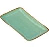 ROSE&amp;TULIPANI CONCERTO VERDE ACQUA Rinkinys iš 4 stačiakampių padėklų 20 x 13 cm