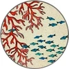 ROSE&amp;TULIPANI SEA LIFE Apvalaus pagrindo 20 cm koralinis rifas