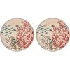 Rose&amp;Tulipani 2 jūros gyvybės melamino pietų lėkščių rinkinys - 27 cm