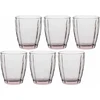 ROSE&amp;TULIPANI AMAMI Rinkinys 6 szklanek 320 ml šviesiai rausva