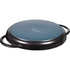 STAUB Apvali ketaus grilio keptuvė su dviem rankenomis, 22 cm, juoda