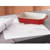 Staub stačiakampė keraminė lėkštė - 2,4 ltr, Raudon