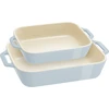 STAUB COOKING Rinkinys 2 półmisków prostokątnych, Šviesiai mėlynas