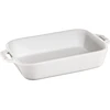 STAUB COOKING Stačiakampė keraminė lėkštė 1,1 ltr, balta