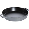 STAUB Ketaus keptuvė su dviem rankenomis, 34 cm, grafitas
