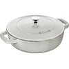 STAUB ketaus troškintuvas su dangčiu, 24 cm, triufelių spalvos