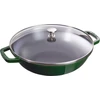 STAUB Ketaus wok su dangteliu 30 cm, žalias
