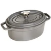 STAUB LA COCOTTE Ketaus puodas ovalus 2,35 l, grafitas