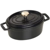 STAUB LA COCOTTE ketaus puodas ovalus 600 ml, juodas