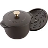STAUB LA COCOTTE Mały garnek apvalus 16 cm, juoda