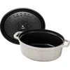 Ovalus ketaus puodas STAUB, 3,2 l spalva: balta