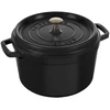 Zwilling STAUB Apvalus aukštas ketaus puodas LA COCOTTE 4,8 l, juodas