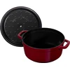 STAUB LA COCOTTE Puodas żeliwny apvalus 5.2 ltr bordeaux