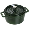 Staub 40503-109-0 Silikoninis konditerinis teptukas, juodas, medinis