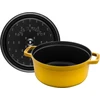 Staub La Cocotte 26 cm apvali, citrinos spalvos, ketaus