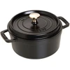 Staub La Cocotte Apvalus ketaus puodas 800 ml, juodas, PRANCŪZŲ