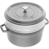 Zwilling STAUB La Cocotte 40508-819-0 apvalus ketaus puodas su įdėklu – 3,8 l, grafito spalvos