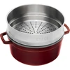 STAUB LA COCOTTE Ketaus puodas apvalus su su intarpu 5,2 ltr, grenadinas