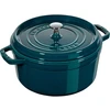 STAUB LA COCOTTE Puodas żeliwny apvalus 6.7 ltr jūros spalvos