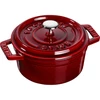 Staub apvalus ketaus mini puodas - 250 ml, grenadinas