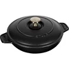 STAUB Apvalus ketaus kepimo indas su dangteliu 20 cm, juoda