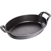 STAUB Ovali mini kepimo ir gratino indas 24 x 16 cm, pilkas