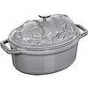 STAUB SPECIAL COCOTTE ketaus puodas ovalus, 1 l, pilkas