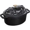 Zwilling STAUB SPECIAL COCOTTE Ovalus ketaus puodas, kiaulė, 1 litras, juodas