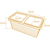 URBALIVE BERBERIS DUO Donica samonawadniająca 78 x 39 cm, ruda
