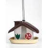 Kabinama lesykla laukiniams paukščiams Domek Plastia 16.5x21x15cm ruda