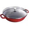 STAUB Wok żeliwny su dangteliu 30 cm, raudona