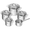 ZWILLING Flow virtuvės puodų rinkinys, 5 dalių, 18/10 nerūdijantis plienas