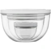 ZWILLING FRESH &amp; SAVE 3 stiklinių vakuuminių dubenėlių su dangteliu rinkinys