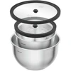 ZWILLING FRESH &amp; SAVE Rinkinys 2 stalowych misek su dangteliu - sidabrinė