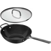 Keptuvė Zwilling ZWILLING Milano wok su stiklo dangčiu 30 cm, juoda