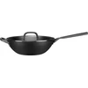 Keptuvė Zwilling ZWILLING Milano wok su stiklo dangčiu 30 cm, juoda