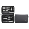Zwilling Twinox Travel Set - Juodas Leather Case, 8 Pieces - Juodas