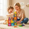 3D magnetinių konstravimo kaladėlių rinkinys vaikams, 45 dalys