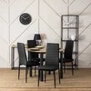 Apmušta kėdė NARIS juoda loft stiliaus virtuvei ir valgomajam