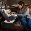 Automobilio sėdynės apsauginis kilimėlis Mensen, juodas