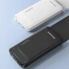 AWEI P5K išorinė baterija 10000 mAh – greitas įkrovimas, 2×USB, juoda spalva