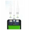 Baltas powerbankas 10000 mAh – greitas PD 22.5W įkrovimas, USB-A/C, LED ekranas