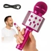 Belaidis „Bluetooth“ karaoke mikrofonas vaikams, rožinis