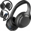 Bluetooth belaidės on-ear ausinės su mikrofonu ir reguliuojamu lankeliu