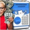 Didelė vaikiška elektroninė taupyklė–seifas ATM