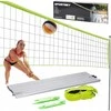 DUNLOP 3in1 teniso, badmintono ir tinklinio tinklo rinkinys su stulpais 609 × 220 cm